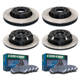 DuraGo® - Plain Front and Rear Brake Kit with Ceramic Pads