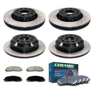 DuraGo® - Plain Front and Rear Brake Kit with Ceramic Pads