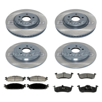 DuraGo® - 1-Piece Plain Brake Kit with Ceramic Brake Pads