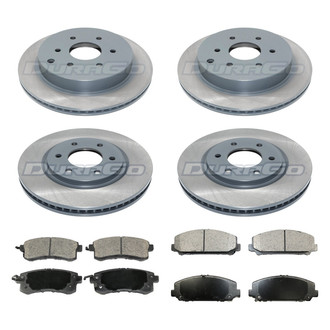 DuraGo® - Plain Front and Rear Brake Kit with Ceramic Pads