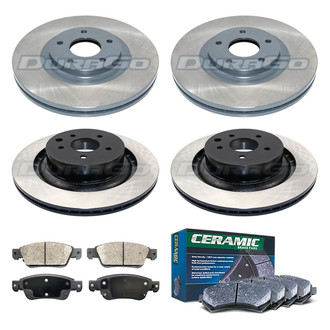 DuraGo® - Plain Front and Rear Brake Kit with Ceramic Pads