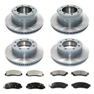 DuraGo® - Plain Front and Rear Brake Kit with Ceramic Pads