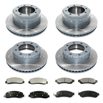 DuraGo® - Plain Front and Rear Brake Kit with Ceramic Pads