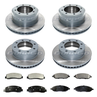 DuraGo® - Plain Front and Rear Brake Kit with Ceramic Pads