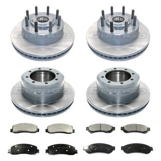 DuraGo® - Plain Front and Rear Brake Kit with Ceramic Pads