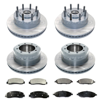 DuraGo® - Plain Front and Rear Brake Kit with Ceramic Pads