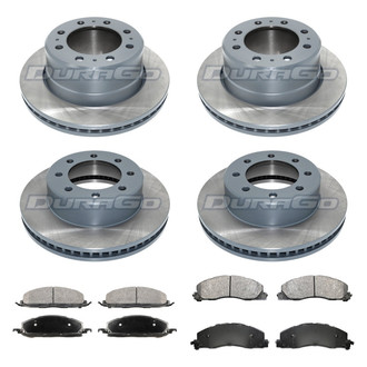 DuraGo® - Plain Front and Rear Brake Kit with Ceramic Pads