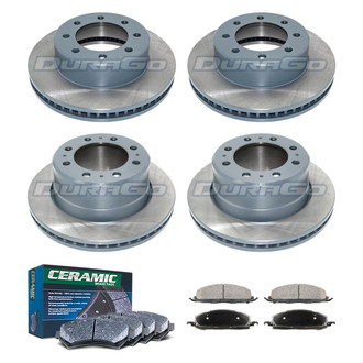 DuraGo® - Plain Front and Rear Brake Kit with Ceramic Pads