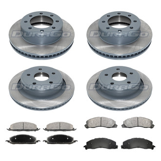 DuraGo® - Plain Front and Rear Brake Kit with Ceramic Pads
