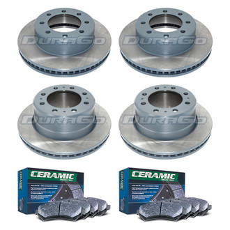DuraGo® - Plain Front and Rear Brake Kit with Ceramic Pads