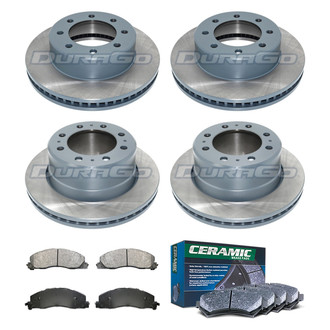 DuraGo® - Plain Front and Rear Brake Kit with Ceramic Pads