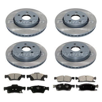 DuraGo® - Plain Front and Rear Brake Kit with Ceramic Pads