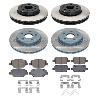 DuraGo® - Plain Front and Rear Brake Kit with Ceramic Pads
