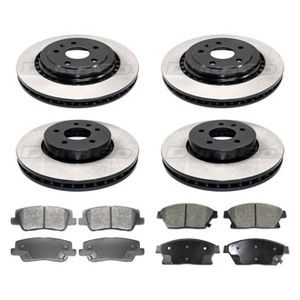 DuraGo® - Plain Front and Rear Brake Kit with Ceramic Pads