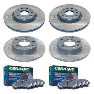 DuraGo® - Plain Front and Rear Brake Kit with Ceramic Pads