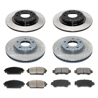 DuraGo® - Plain Front and Rear Brake Kit with Ceramic Pads