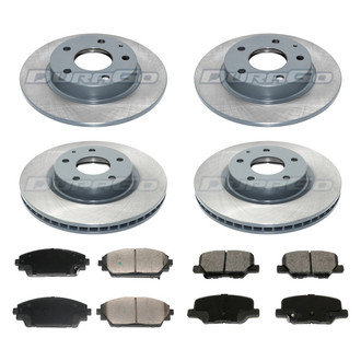 DuraGo® - Plain Front and Rear Brake Kit with Ceramic Pads