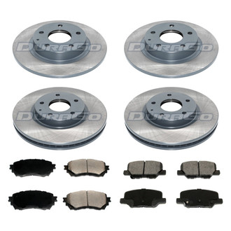 DuraGo® - Plain Front and Rear Brake Kit with Ceramic Pads