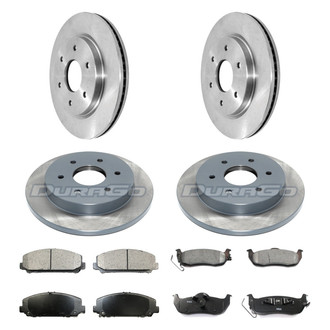 DuraGo® - Plain Front and Rear Brake Kit with Ceramic Pads