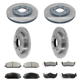 DuraGo® - Plain Front and Rear Brake Kit with Ceramic Pads