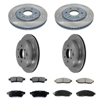 DuraGo® - Plain Front and Rear Brake Kit with Ceramic Pads