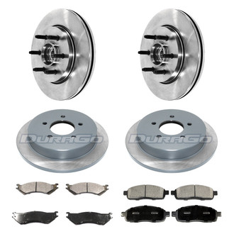 DuraGo® - Plain Front and Rear Brake Kit with Ceramic Pads
