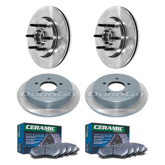 DuraGo® - Plain Front and Rear Brake Kit with Ceramic Pads