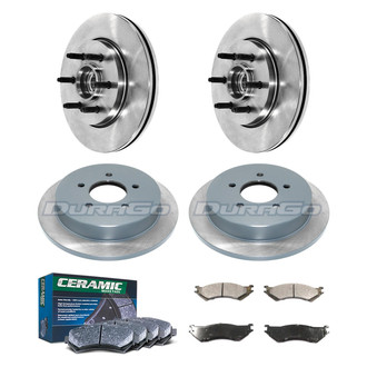 DuraGo® - Plain Front and Rear Brake Kit with Ceramic Pads