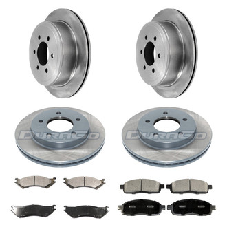 DuraGo® - Plain Front and Rear Brake Kit with Ceramic Pads