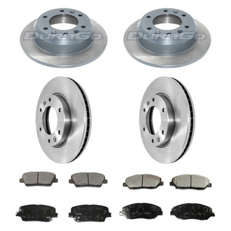 DuraGo® - Plain Front and Rear Brake Kit with Ceramic Pads