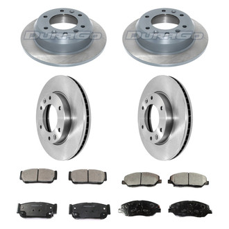 DuraGo® - Plain Front and Rear Brake Kit with Ceramic Pads