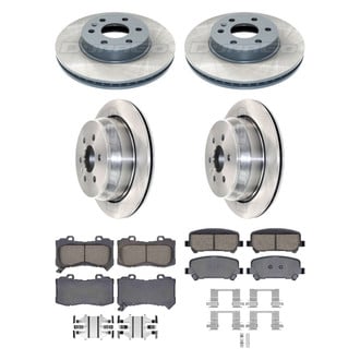 DuraGo® - Plain Front and Rear Brake Kit with Ceramic Pads