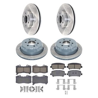 DuraGo® - Plain Front and Rear Brake Kit with Ceramic Pads