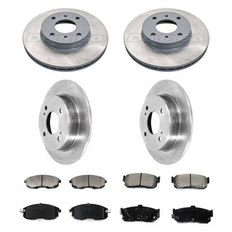 DuraGo® - Plain Front and Rear Brake Kit with Ceramic Pads