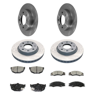 DuraGo® - 1-Piece Plain Brake Kit with Ceramic Brake Pads