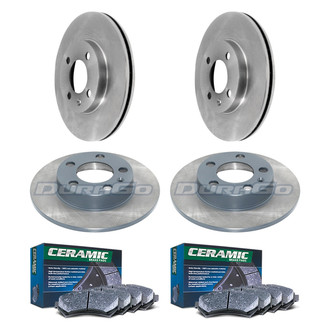 DuraGo® - Plain Front and Rear Brake Kit with Ceramic Pads