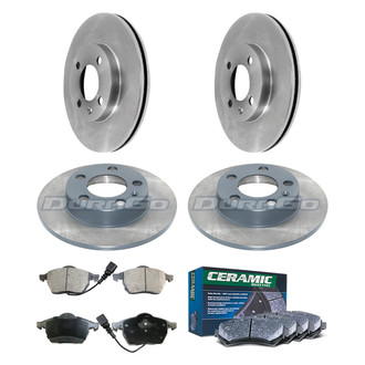 DuraGo® - Plain Front and Rear Brake Kit with Ceramic Pads