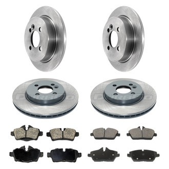 DuraGo® - 1-Piece Plain Brake Kit with Ceramic Brake Pads