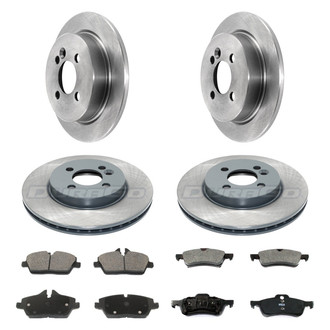 DuraGo® - Plain Front and Rear Brake Kit with Ceramic Pads