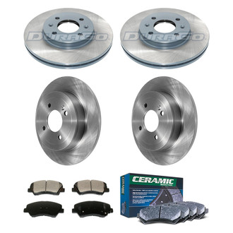 DuraGo® - Plain Front and Rear Brake Kit with Ceramic Pads