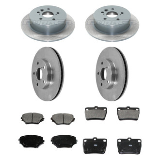 DuraGo® - Plain Front and Rear Brake Kit with Ceramic Pads
