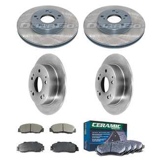 DuraGo® - Plain Front and Rear Brake Kit with Ceramic Pads