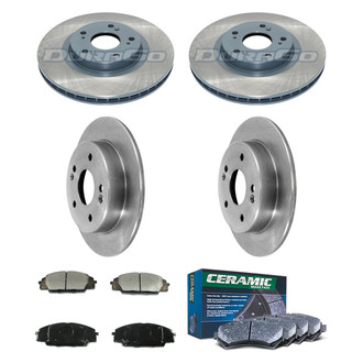 DuraGo® - Plain Front and Rear Brake Kit with Ceramic Pads