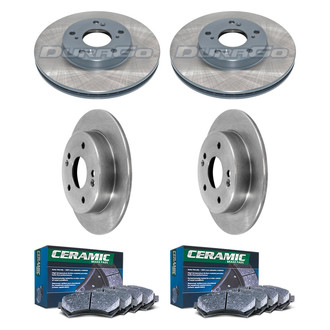 DuraGo® - Plain Front and Rear Brake Kit with Ceramic Pads