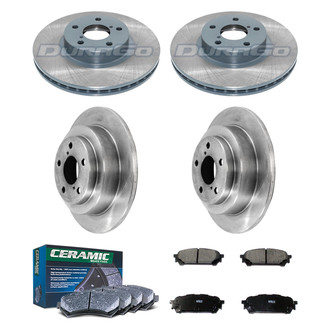 DuraGo® - Plain Front and Rear Brake Kit with Ceramic Pads