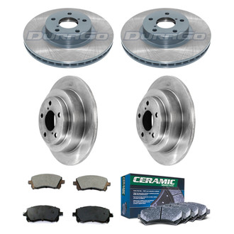DuraGo® - Plain Front and Rear Brake Kit with Ceramic Pads