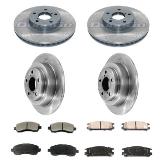 DuraGo® - Plain Front and Rear Brake Kit with Ceramic Pads