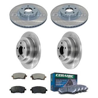 DuraGo® - Plain Front and Rear Brake Kit with Ceramic Pads