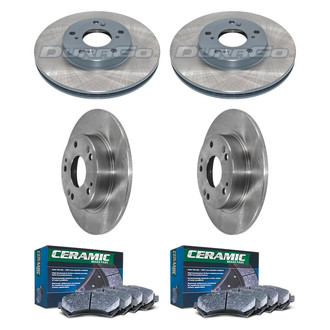 DuraGo® - Plain Front and Rear Brake Kit with Ceramic Pads