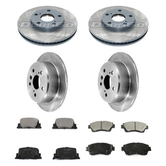 DuraGo® - Plain Front and Rear Brake Kit with Ceramic Pads